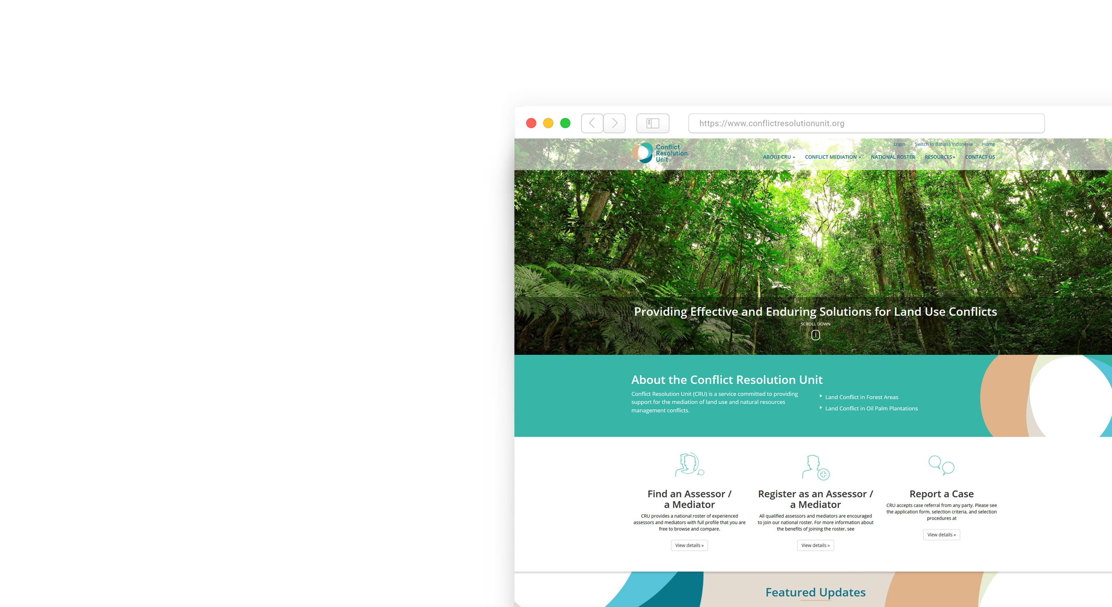 Komunigrafik project portfolio inspiration template web design and web developer toko online free for Conflict Resolution Unit Organization, Jakarta Pusat, Indonesia